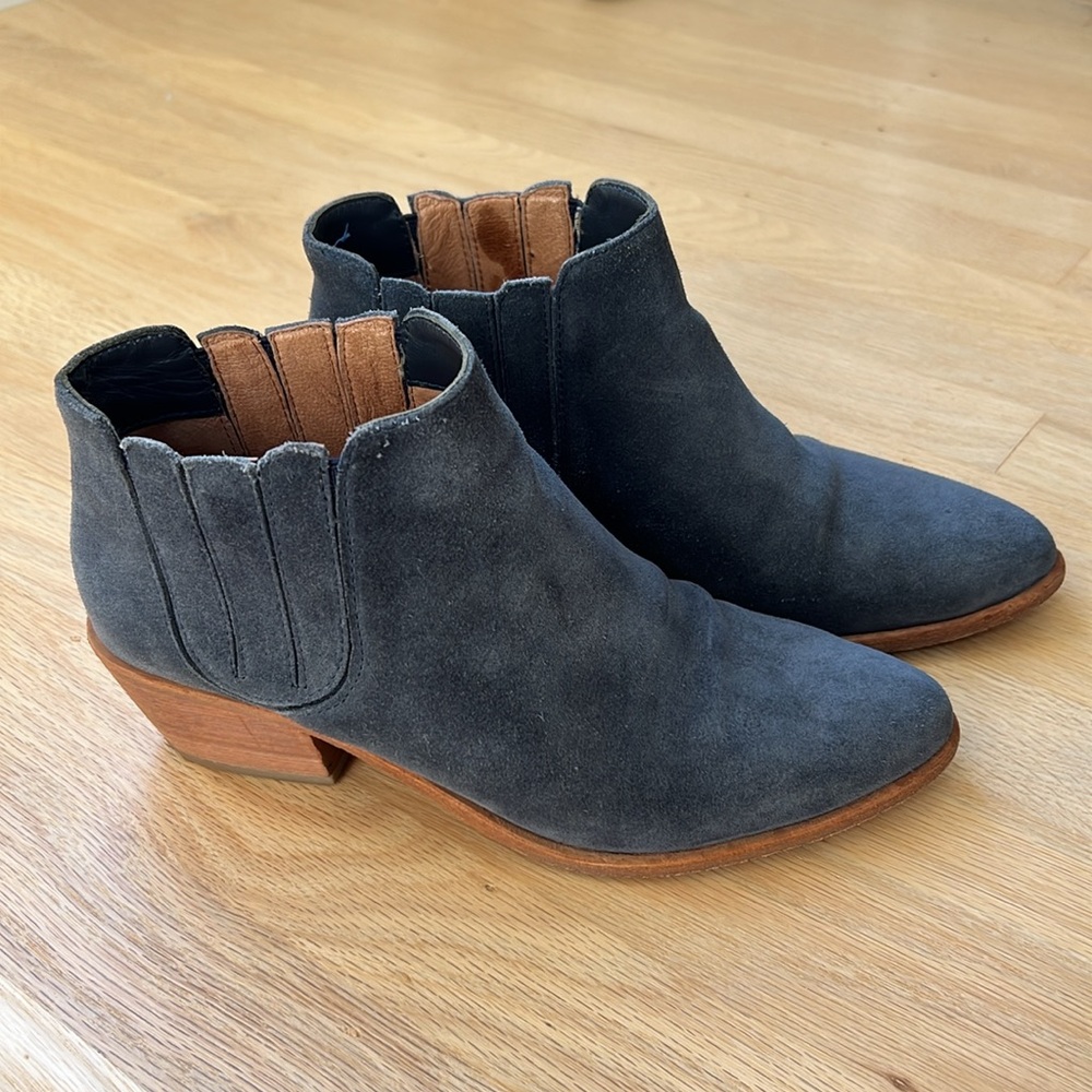 Joie Barlow Boots Denim Suede Women’s 7